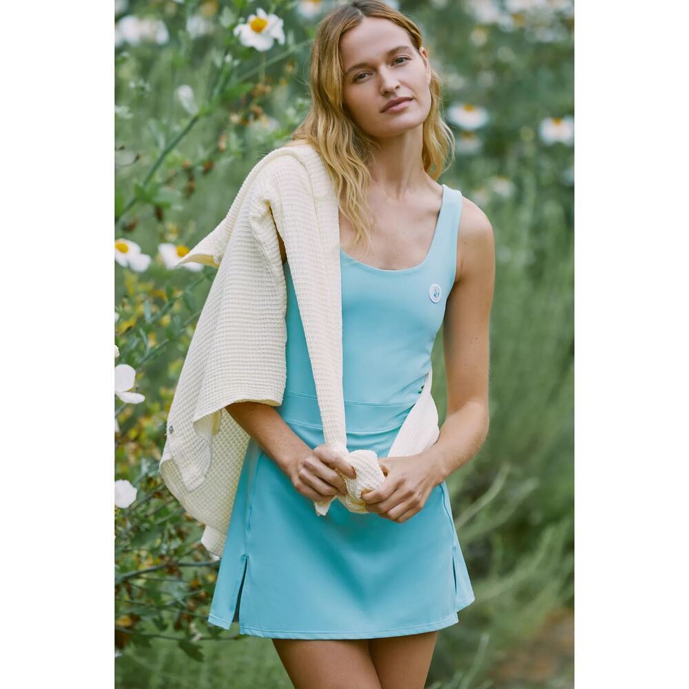 Splits59 Martina Rigor Dress in Teal Size M